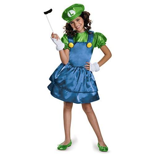 Super Mario Bros: Luigi w/Skirt Child Costume スーパー...
