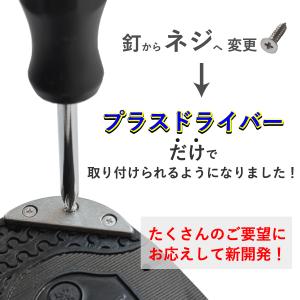 かかと補強用金属プレート 三ツ穴 プロテクター...の詳細画像2