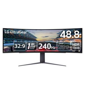 LG ゲーミングモニター 49GR85DC-B 48.8インチ LG UltraGear/PCゲーム、家庭用ゲームモニター/アンチグレア/5120×1｜good-smiley