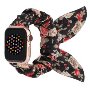 [WOXDECO] コンパチブル Apple Watch バンド シュシュ アップルウォッチ バンド シュシュ型 交換用ベルト Apple Watch｜good-smiley