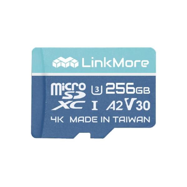 LinkMore 256GB A2V30 MicroSDXCカード Gopro対応 SDアダプター付...