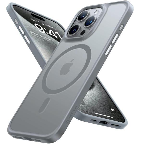 【米軍進化MagSafe対応】TORRAS iPhone 15 Pro Max 用 ケースマグネット...