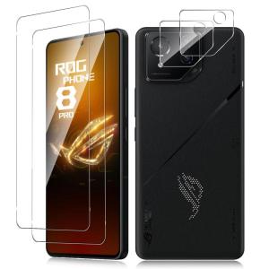 【2+2枚セット】For ROG Phone 8/Phone 8 Pro ガラスフィルム（2枚）+カメラフィルム（2枚）旭硝子製 Kluso ASUS｜good-smiley