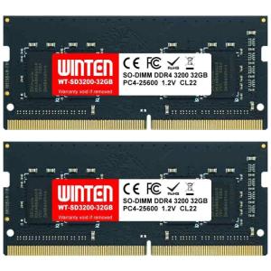 WINTEN SO-DIMM DDR4 3200 64GB 32GB 2枚セット Amazon.co.jp: WINTEN ノートPC用メモリ DDR4-3200 32GB（16GB×2