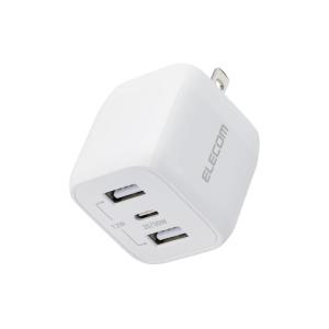 エレコム 充電器 Type-C 3ポート USB-C×1 USB-A×2 32W USB PD対応 ...