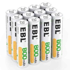 EBL 単4電池 充電式 12個パック 充電池セット 約1200回繰り返し充電可能 ニッケル水素電池 単4充電池 単四電池｜good-smiley