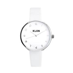 KLON 腕時計 レディース ホワイト 白 シンプル 人気 ブランド メンズ KLON MOCK NUMBER WHITE Ver.SILVER 33｜good-smiley