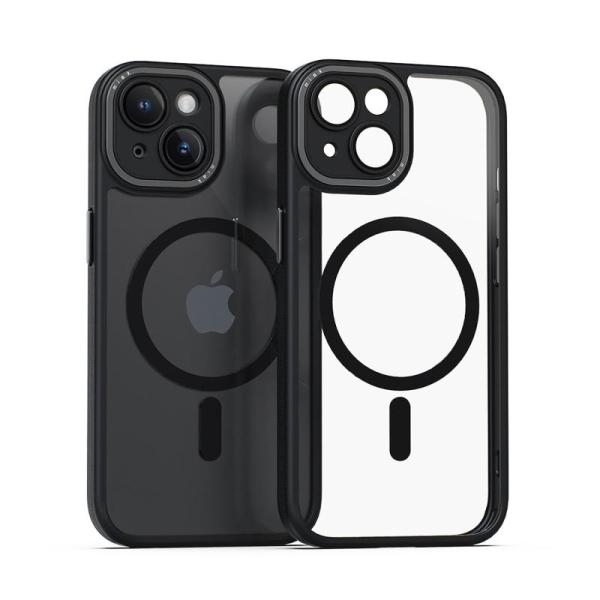 miak レンズガード 一体型 MagSafe 対応 クリアケース for iPhone15 / 1...