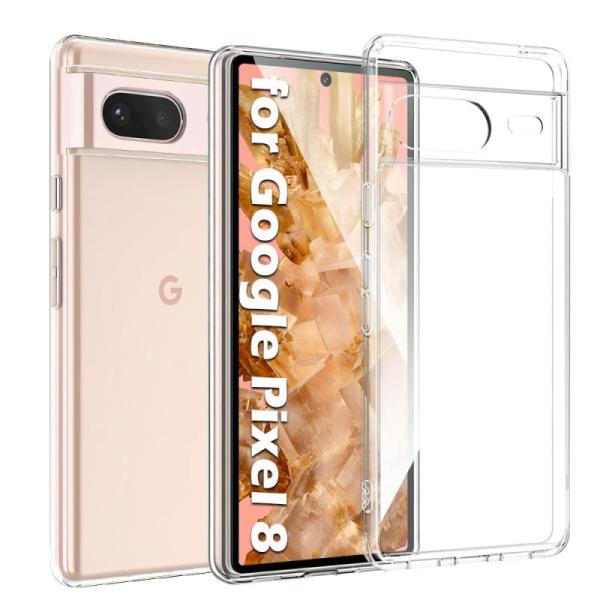 Kakuki For Google Pixel 8 ケース TPU+PC 黄ばみ無し ピクセル8 ク...