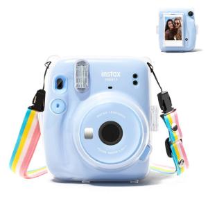 HIYQIN チェキ mini11 ケース、富士フイルム Instax Mini 11 カメラ用クリアケース 透明保護カバー ハードシェルカバー ショ｜good-smiley