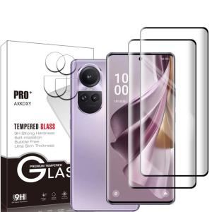 【2+2枚セット】OPPO Reno10 Pro 5G 用の ガラスフィルム(2枚) + レンズ保護フィルム (2枚) フィルム 強化ガラス液晶保護フ｜good-smiley