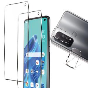 【2+2枚セット】 OPPO Reno5 A フィルム + oppo reno5 a カメラフィルム 硬度9h 飛散防止 おっぽ スマホ reno5｜good-smiley