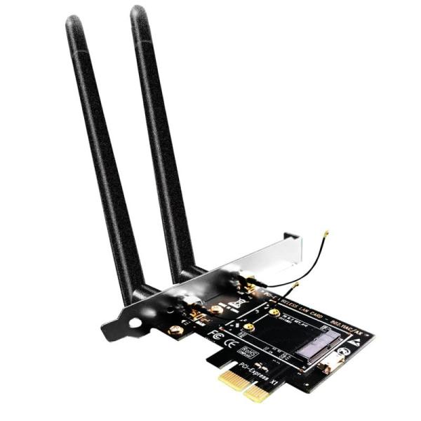 GLOTRENDS Mini PCIe - PCIe X1 WiFiアダプタ、ハーフハイMini P...