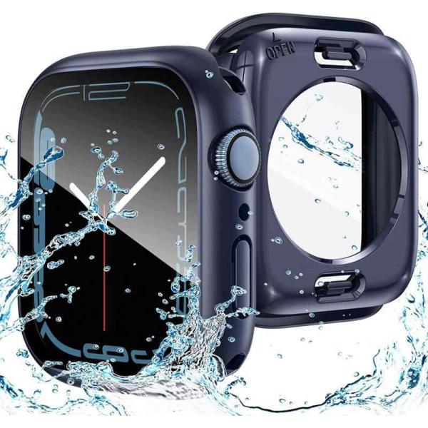 ANYOI 対応 Apple Watch ケース 45mm 防水ケース カバー 防水 一体型360ど...
