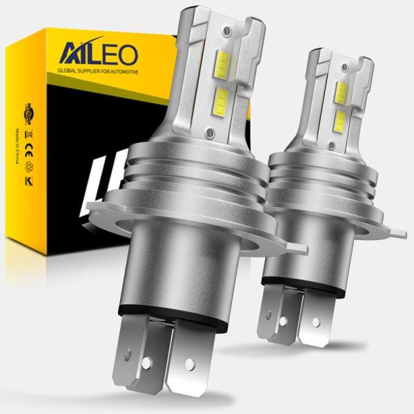 AILEO H4 LED ヘッドライト 車/バイク用 HI/LO爆光 新車検対応 高輝度LEDチップ...