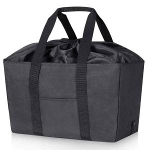 [LHZK] エコバッグ 折りたたみ 保冷バッグ 大容量 30L エコバック 買い物バッグ 耐久性 ショッピングバッグ 繰り返し使える 買い物袋（ブラ｜good-smiley
