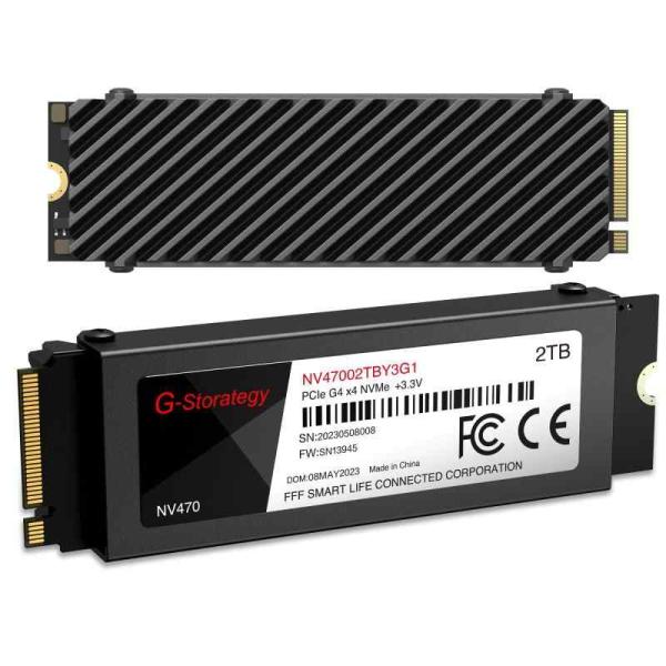 G-Storategy SSD 2TB M.2 ヒートシンク 付き 【新型PS5】PS5 動作確認 ...