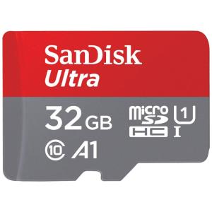 SanDisk (サンディスク) 32GB Ultra microSDHC UHS-I メモリーカード アダプター付き - 120MB/s C10 Uの商品画像