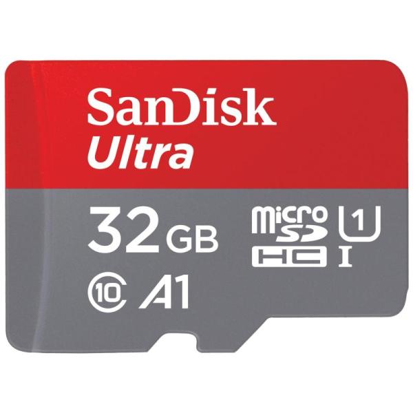 SanDisk 32GB Ultra microSDHC UHS-I アダプター付き - 120MB...