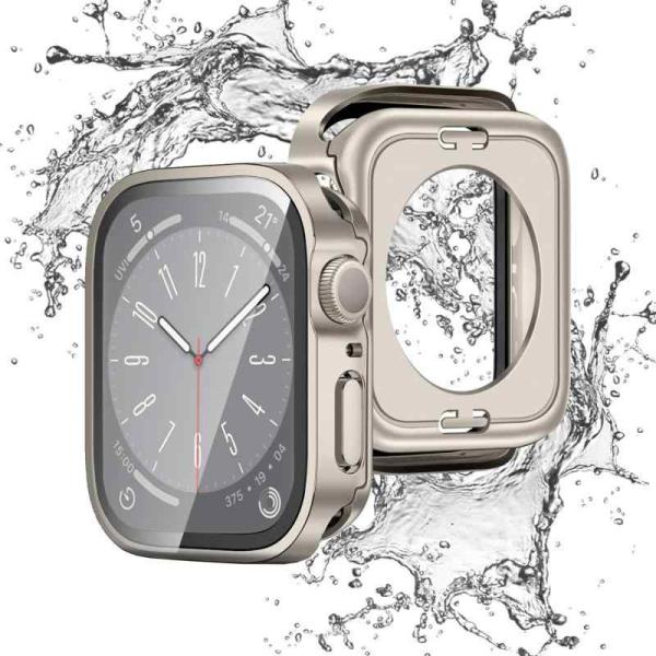 「2 in 1デザイン」for Apple Watch防水ケース 45mm 44mm 41mm 40...