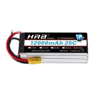 HRB 22.2V 12000mAh 25C 6S LiPoバッテリーパック、DJ1 S800 DJI S900 S1000、Walkera QR X｜good-smiley