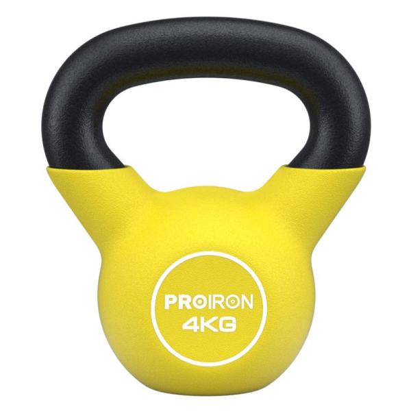 PROIRON ケトルベル ネオプレン 4kg 4キロ kettlebell 一体型鋳鉄製 ?? 鉄...