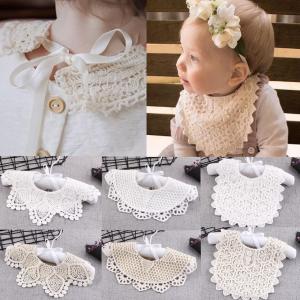 SALE ベビースタイ 無料ラッピング レース 白 お出かけ 出産祝い お宮参り 付け襟 ギフト プレゼント リボン