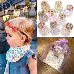 SALE ベビースタイ 無料ラッピング ヘアゴム ３点セット 出産祝い ギフト プレゼント 女の子 かわいい リバーシブル