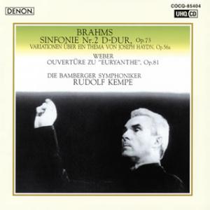 [国内盤CD][新品]ブラームス;交響曲第2番 / ウェーバー;「オイリアンテ」序曲 他 ケンペ /...
