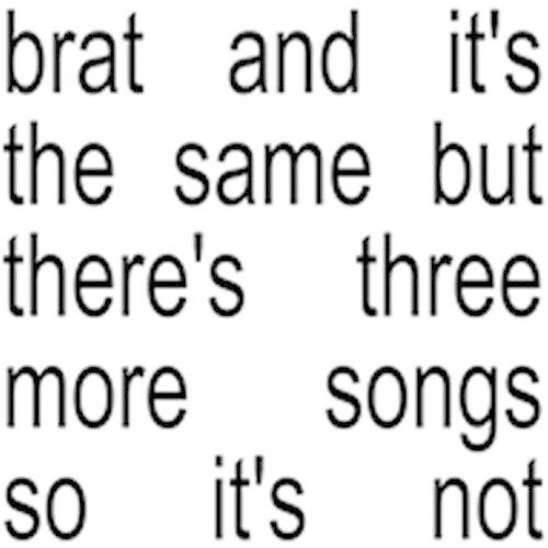 [輸入盤CD][新品]CHARLI XCX / BRAT AND IT'S THE SAME BUT...
