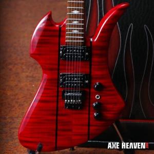 [新品]Axe Heaven Slash B.C. Rich 1979 Red Stained Mockingbird Mini Guitar Replica Collectible SL-164 (ミニチュアギター/スラッシュ/モッキンバード )