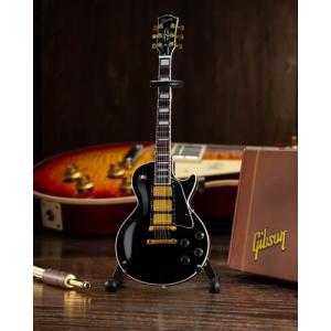 [フィギュアなど][新品]Axe Heaven Gibson Les Paul Custom Ebony 1:4 Scale Mini Electric Guitar (2025/6/1発売)