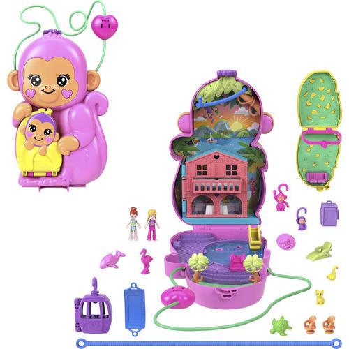 [フィギュアなど][新品]POLLY POCKET MOMMA MONKEY &amp; BABY PLAY...