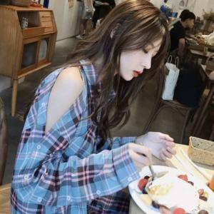 肩出し 肩あき タータン チェック 柄 シャツ トップス レディース 春 秋 服 長袖 オルチャン ファッション カジュアル 2way カットアウト Kblyfs Goodbuy 通販 Yahoo ショッピング