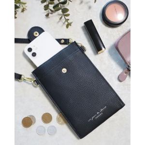 スマホポーチ ショルダー 薄型 軽量 PUレザ...の詳細画像3