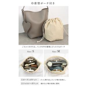バケツバッグ ショルダー 革 レザー 2way...の詳細画像3