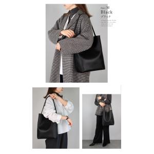 バケツバッグ ショルダー 革 レザー 2way...の詳細画像4