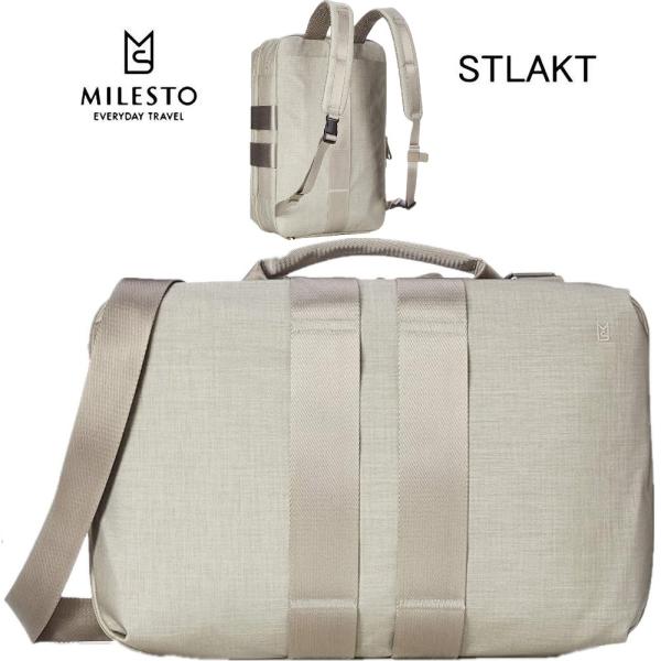 ミレスト MILESTO STLAKT 3WAY ブリーフバッグ MLS570-HGRG ヘザーグレ...