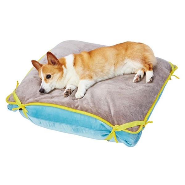 zuttone 寝心地がやさしい リラックス ビーズ ベッド 洗える 防水 マット付 中 成犬用 高...