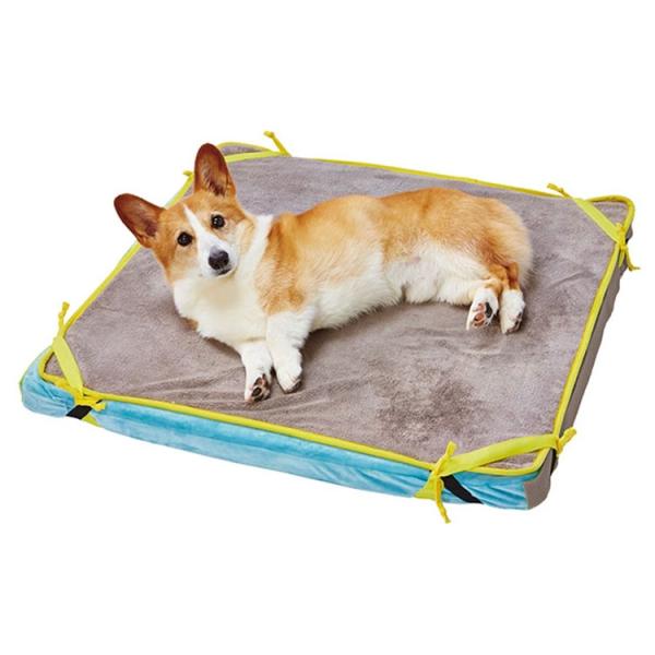 zuttone 寝返りが打ちやすい 高反発 ファイバー ベッド 洗える 防水 ベッド付 中 成犬用 ...