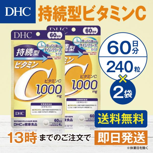 DHC 持続型ビタミンC 60日分 2個セット