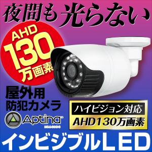防犯カメラ 赤外線 不可視 目立たない 気づかれない 光らない 130万画素 AHD 屋外 監視カメラ