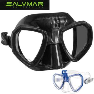 Salvimar マスク 黒 透明 フリーサイズ シュノーケル ゴーグル