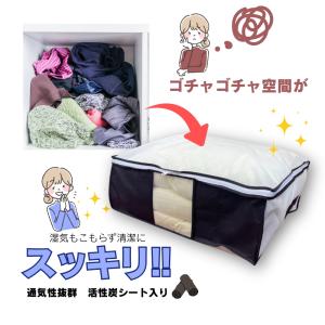 収納ケース 衣類 小物用 持ち手 クリア窓付 ...の詳細画像5
