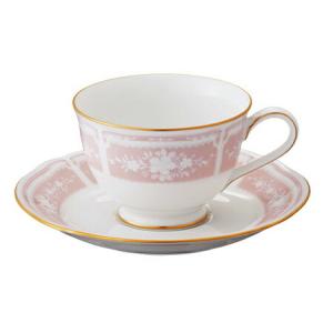 Noritake（ノリタケ） レースウッドゴールド ピンク ティー・コーヒー碗皿（ピンク） Y9587A/1507-4｜goodfeel