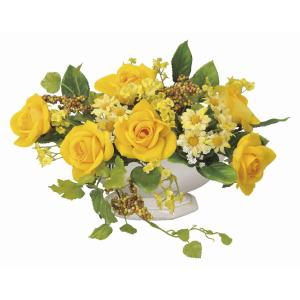 造花 アートフラワー アレンジ 「マーメイド」 光触媒 空気清浄 インテリア植物 あすつく/優良配送 送料無料 ギフト/プレゼント