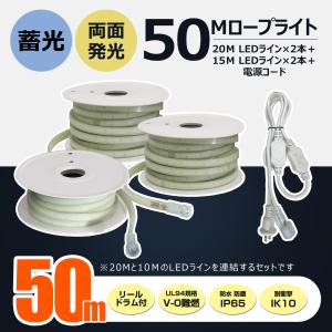 LEDチューブライト 10m 2個セット 屋外用 防水 乾電池式 : 環流ドット