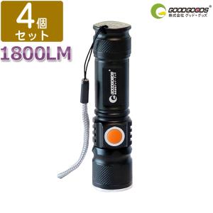グッドグッズ LED懐中電灯 ES-20U ×4個の商品画像