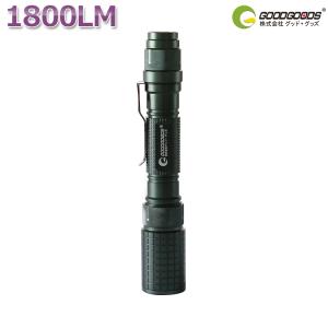 懐中電灯 LED懐中電灯 充電式 強力 LEDライト 1800lm 18650型充電池付 アウトドア 防災グッズ 登山 夜釣り ED45-F GOODGOODS