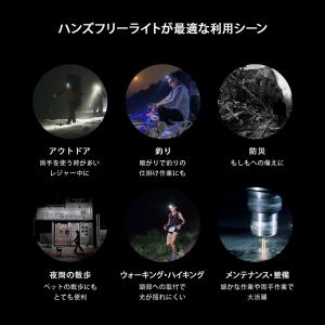 GOODGOODS 充電式 LEDヘッドランプ...の詳細画像3
